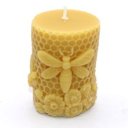Small Comb Hex Pillar Candle