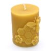 Bee Large Hex Pillar Candle